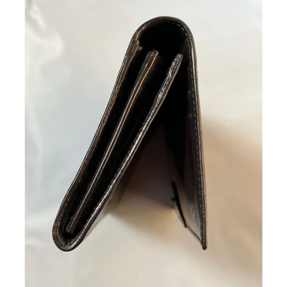 Fendi Monogram Dark Brown Vintage Clutch Bag W/Insert  + Chain & Auth Cert.